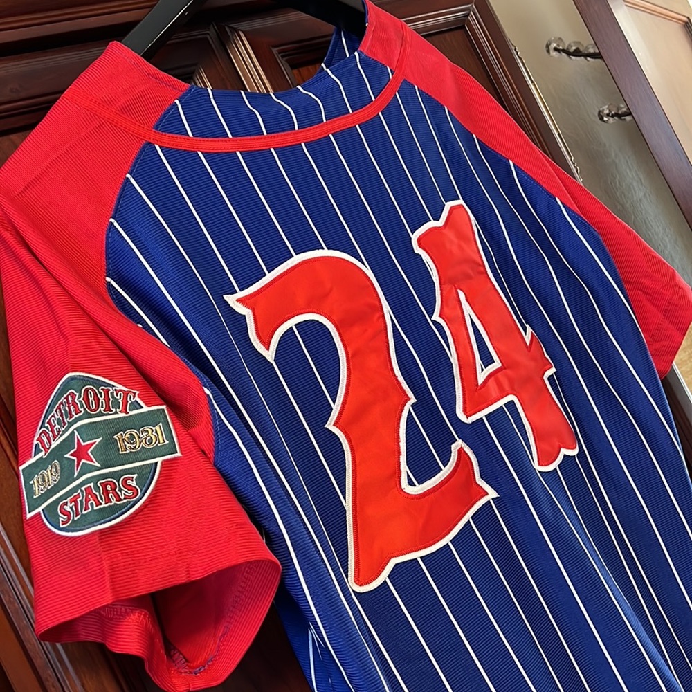 Headgear Rare Negro League Baseball Classics Nostalgic Jersey #24 Detroit Stars! - Picture 5 of 13